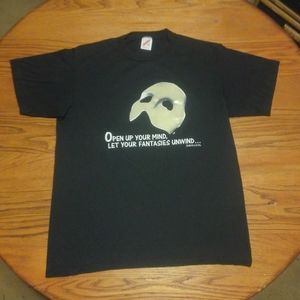 🎭 Vtg 80s 🔥 Phantom of the Opera 🎤 Shirt 1988 Large 💎 Rare vintage 1988 😊
